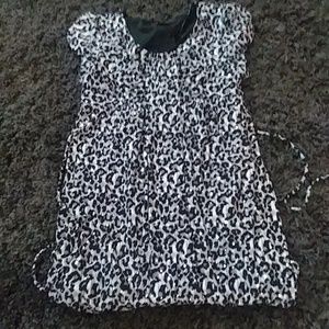girls size 14 leopard print blouse